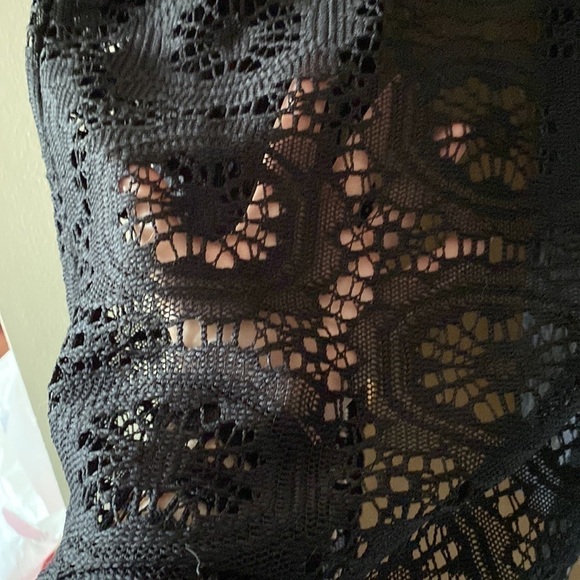 Cleo Petites Jet Black  Open Front Cardigan - Picture 7 of 7